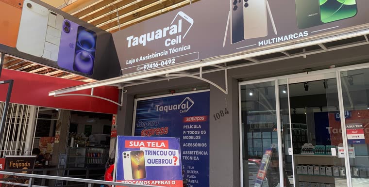 Fachada da loja Taquaral Cell no Taquaral, Campinas